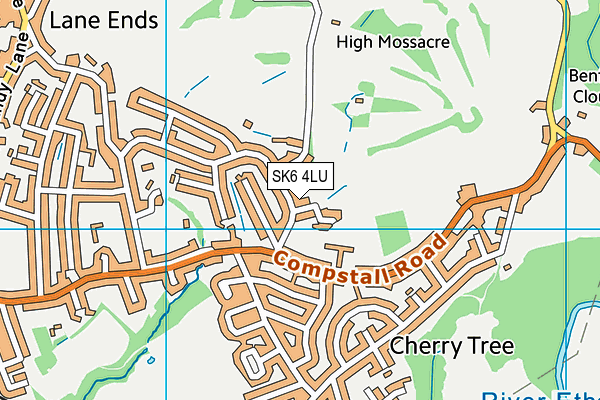SK6 4LU map - OS VectorMap District (Ordnance Survey)