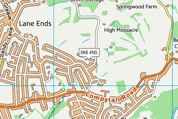SK6 4NS map - OS VectorMap District (Ordnance Survey)