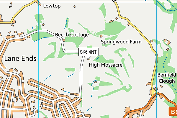 SK6 4NT map - OS VectorMap District (Ordnance Survey)