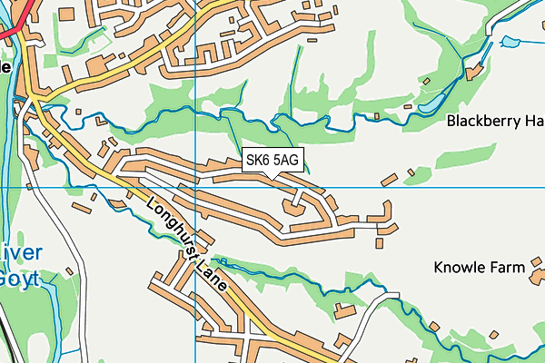 SK6 5AG map - OS VectorMap District (Ordnance Survey)