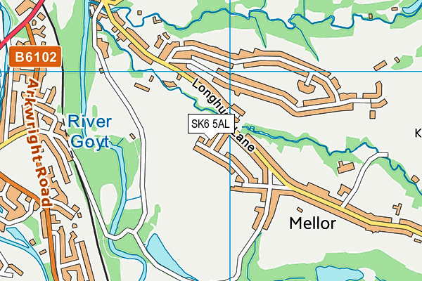 SK6 5AL map - OS VectorMap District (Ordnance Survey)