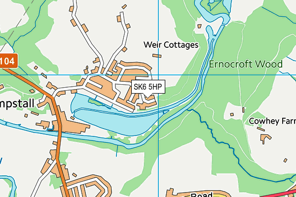 SK6 5HP map - OS VectorMap District (Ordnance Survey)