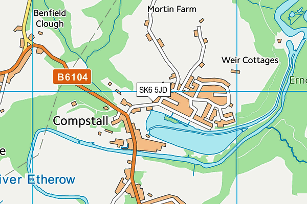 SK6 5JD map - OS VectorMap District (Ordnance Survey)