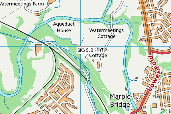 SK6 5LB map - OS VectorMap District (Ordnance Survey)