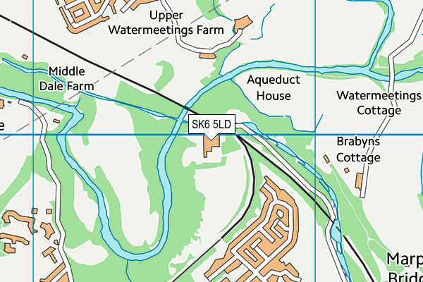 SK6 5LD map - OS VectorMap District (Ordnance Survey)