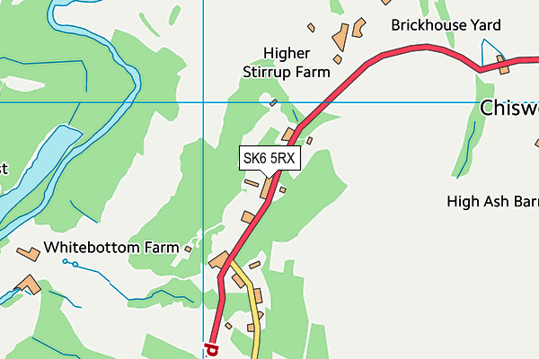 Map of LOWER STIRRUP FARM LTD at district scale