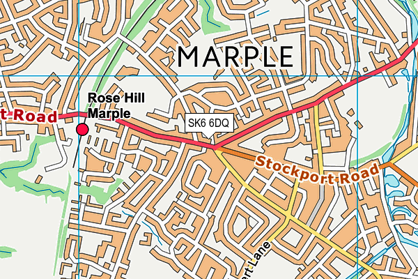 Map of MARPLE NEWS LTD at district scale