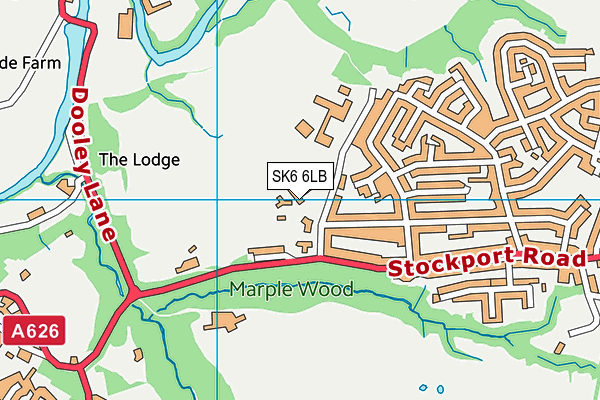 Marple Hall School map (SK6 6LB) - OS VectorMap District (Ordnance Survey)