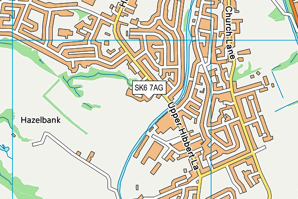 SK6 7AG map - OS VectorMap District (Ordnance Survey)