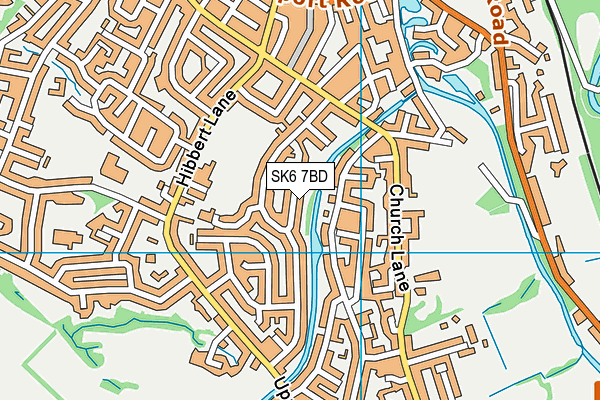 SK6 7BD map - OS VectorMap District (Ordnance Survey)