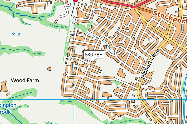 SK6 7BF map - OS VectorMap District (Ordnance Survey)