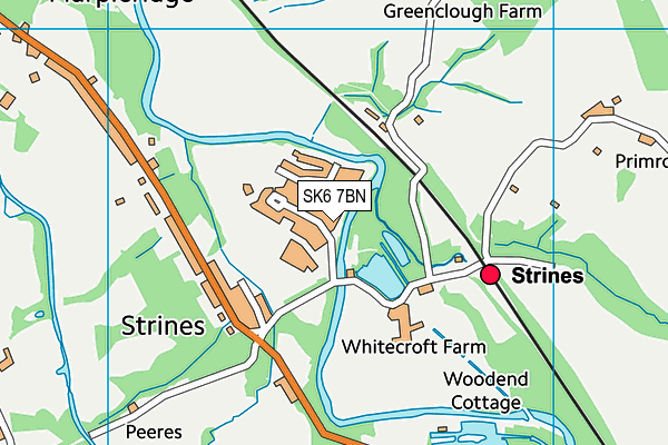 SK6 7BN map - OS VectorMap District (Ordnance Survey)