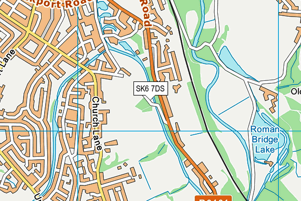 SK6 7DS map - OS VectorMap District (Ordnance Survey)