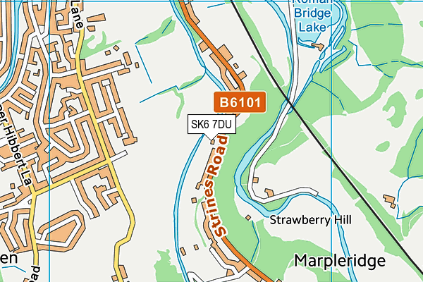 SK6 7DU map - OS VectorMap District (Ordnance Survey)