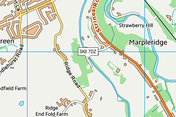 SK6 7DZ map - OS VectorMap District (Ordnance Survey)