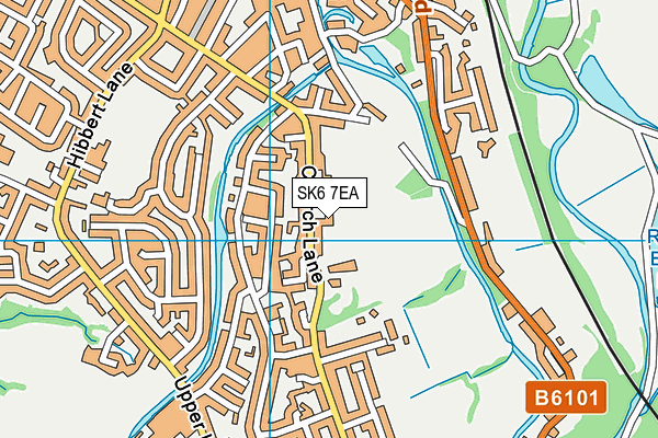 SK6 7EA map - OS VectorMap District (Ordnance Survey)