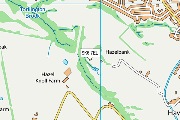 Marple Golf Club map (SK6 7EL) - OS VectorMap District (Ordnance Survey)