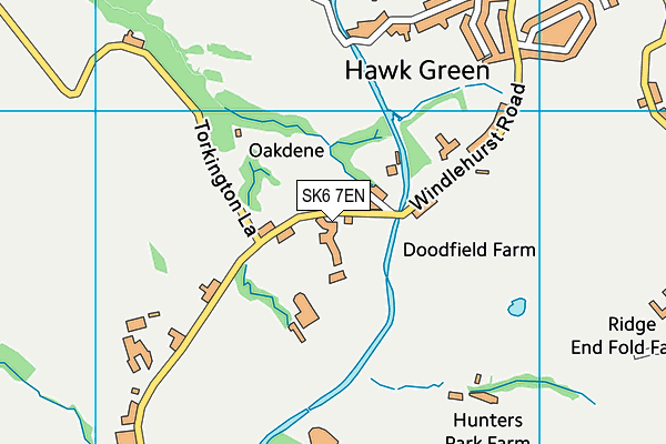SK6 7EN map - OS VectorMap District (Ordnance Survey)