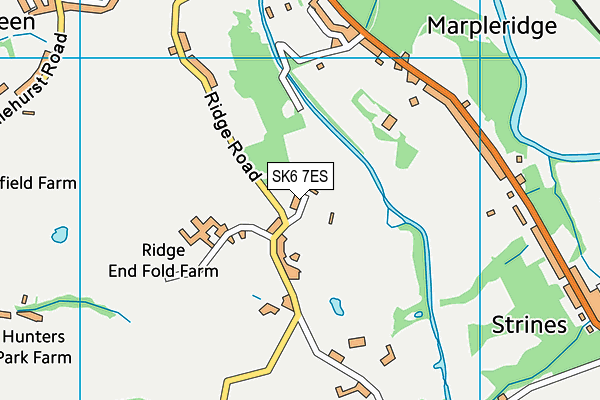 SK6 7ES map - OS VectorMap District (Ordnance Survey)