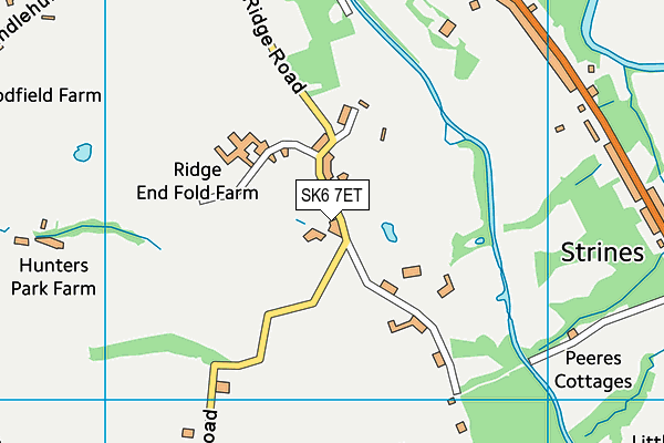 SK6 7ET map - OS VectorMap District (Ordnance Survey)