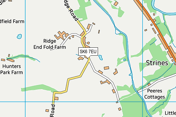 SK6 7EU map - OS VectorMap District (Ordnance Survey)