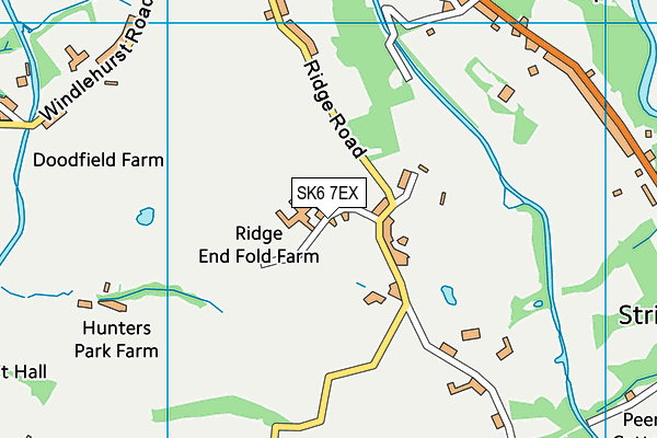 SK6 7EX map - OS VectorMap District (Ordnance Survey)