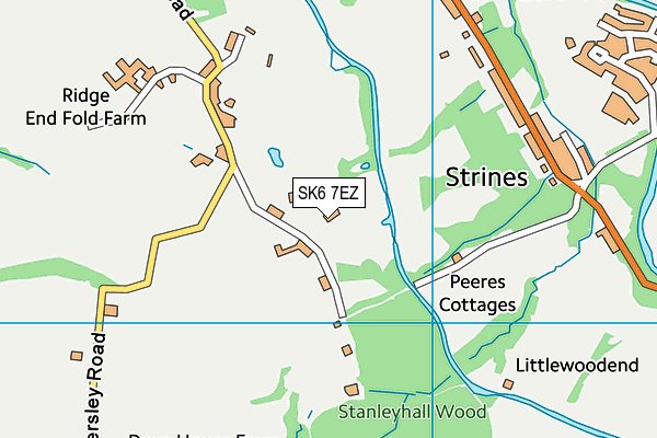 SK6 7EZ map - OS VectorMap District (Ordnance Survey)