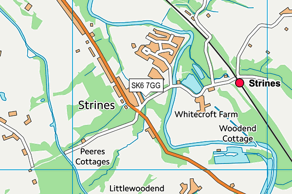 SK6 7GG map - OS VectorMap District (Ordnance Survey)