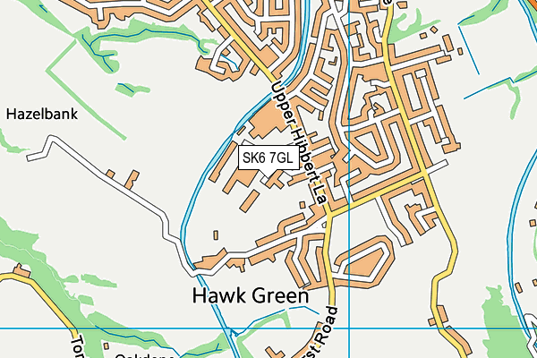 SK6 7GL map - OS VectorMap District (Ordnance Survey)