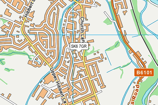 SK6 7GR map - OS VectorMap District (Ordnance Survey)