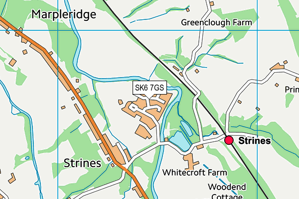 SK6 7GS map - OS VectorMap District (Ordnance Survey)