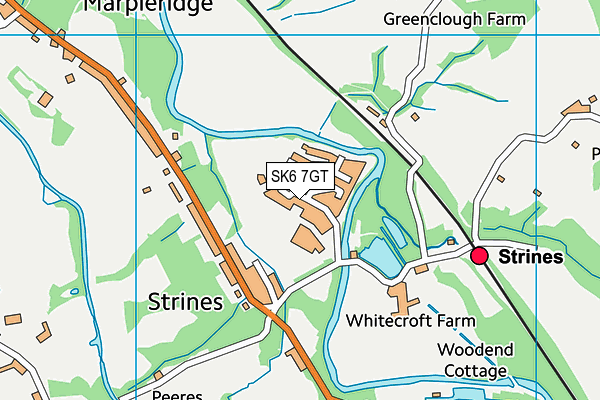 SK6 7GT map - OS VectorMap District (Ordnance Survey)