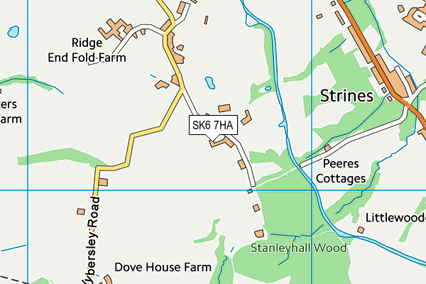 SK6 7HA map - OS VectorMap District (Ordnance Survey)