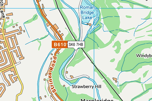 SK6 7HB map - OS VectorMap District (Ordnance Survey)