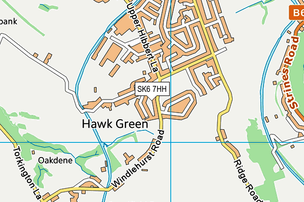 SK6 7HH map - OS VectorMap District (Ordnance Survey)