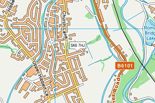 SK6 7HJ map - OS VectorMap District (Ordnance Survey)