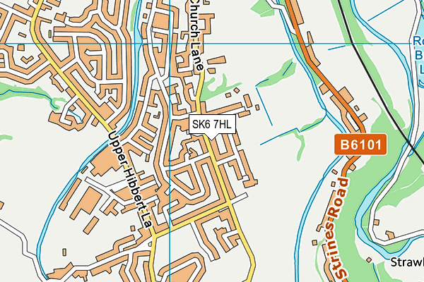 SK6 7HL map - OS VectorMap District (Ordnance Survey)