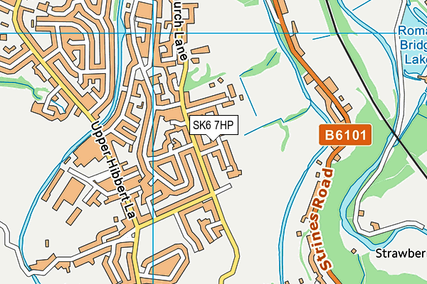 SK6 7HP map - OS VectorMap District (Ordnance Survey)