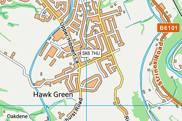 SK6 7HU map - OS VectorMap District (Ordnance Survey)