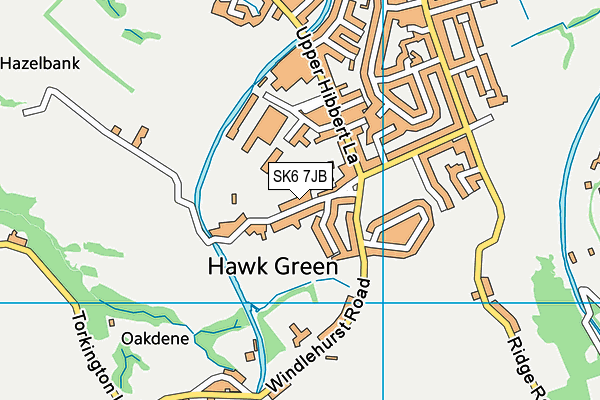 SK6 7JB map - OS VectorMap District (Ordnance Survey)
