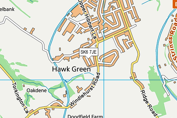 SK6 7JE map - OS VectorMap District (Ordnance Survey)