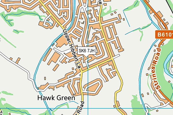 SK6 7JH map - OS VectorMap District (Ordnance Survey)