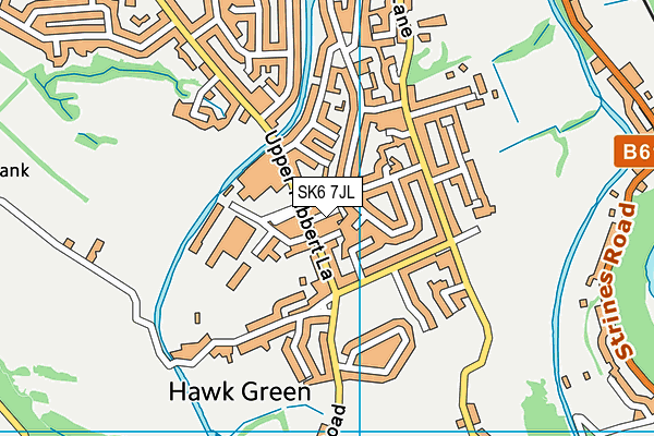 SK6 7JL map - OS VectorMap District (Ordnance Survey)