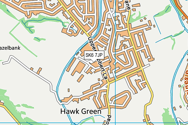 SK6 7JP map - OS VectorMap District (Ordnance Survey)