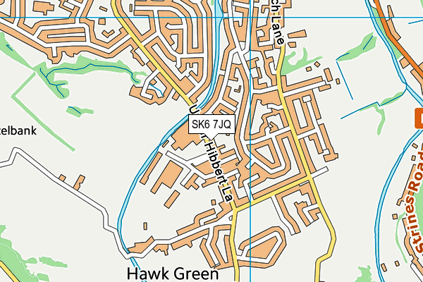 SK6 7JQ map - OS VectorMap District (Ordnance Survey)