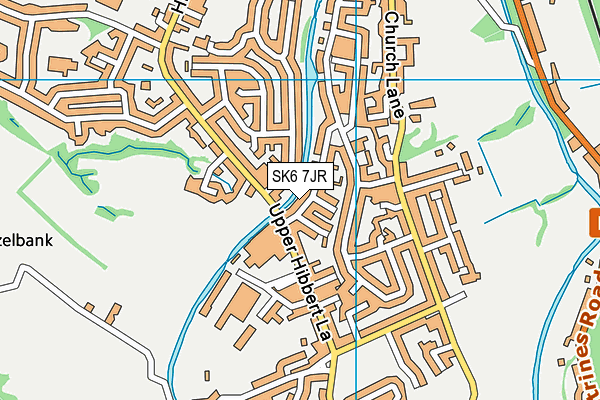 SK6 7JR map - OS VectorMap District (Ordnance Survey)