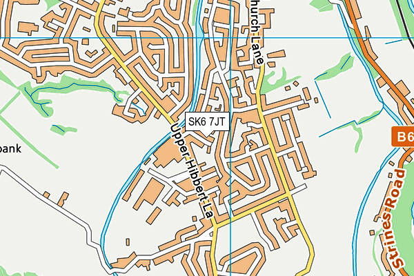 SK6 7JT map - OS VectorMap District (Ordnance Survey)
