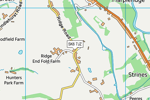 SK6 7JZ map - OS VectorMap District (Ordnance Survey)