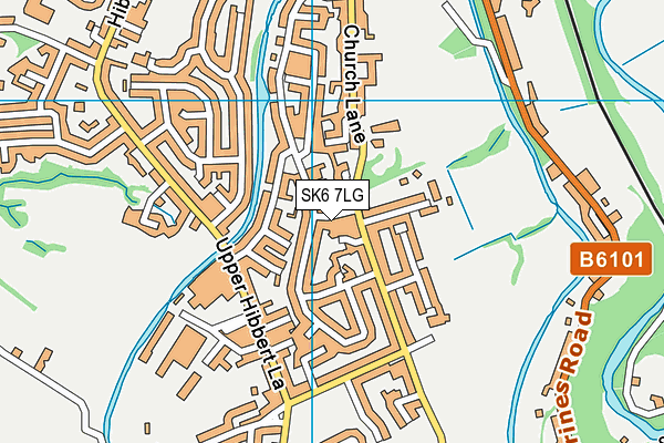 SK6 7LG map - OS VectorMap District (Ordnance Survey)