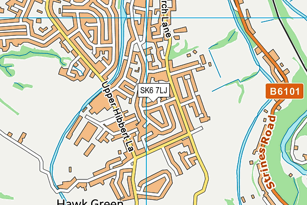 SK6 7LJ map - OS VectorMap District (Ordnance Survey)